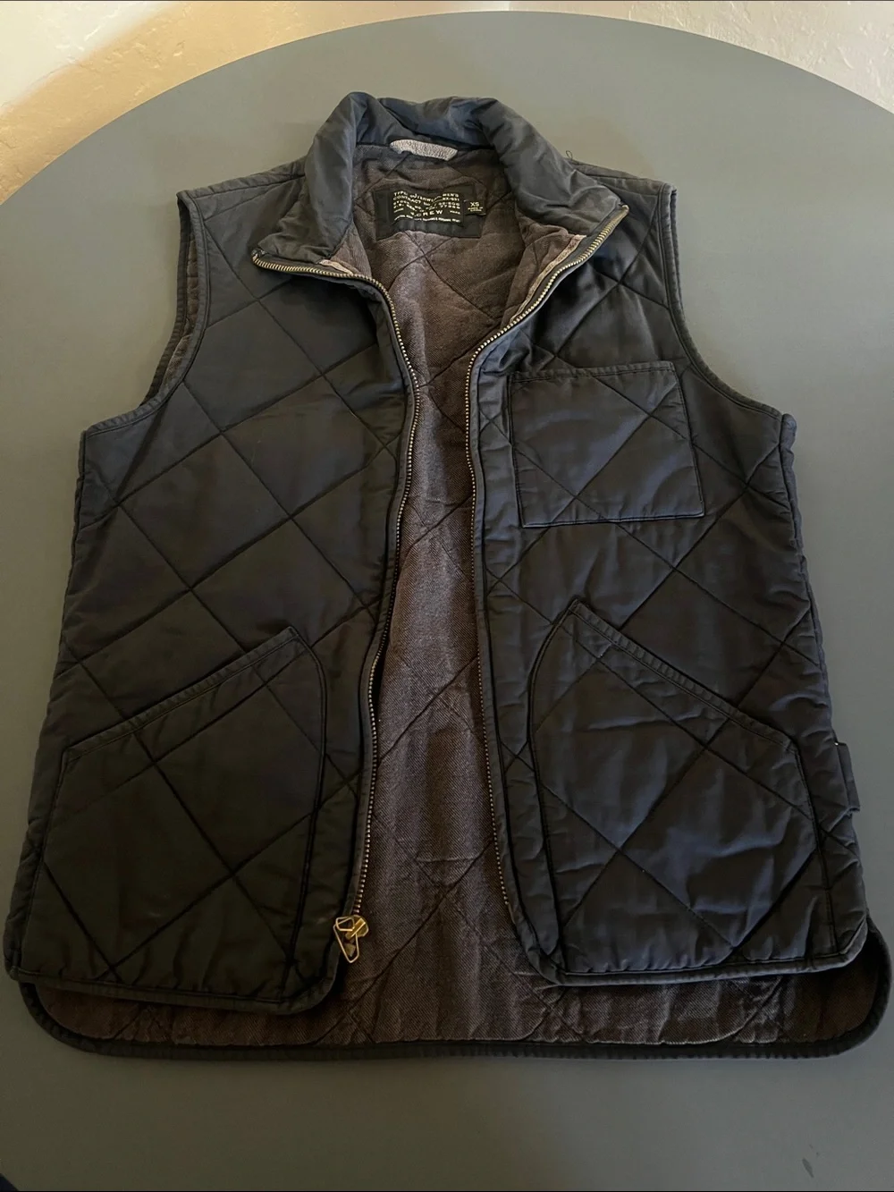 J. Crew Men's Black Quilted Lightweight Shirt Jacket